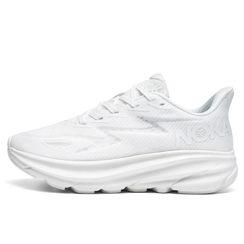 Fashion Lace-up Mesh Sneakers Men Lightweight Shock Absorption Training Shoes Soft-sole Running Sports Shoes Pi-Mart