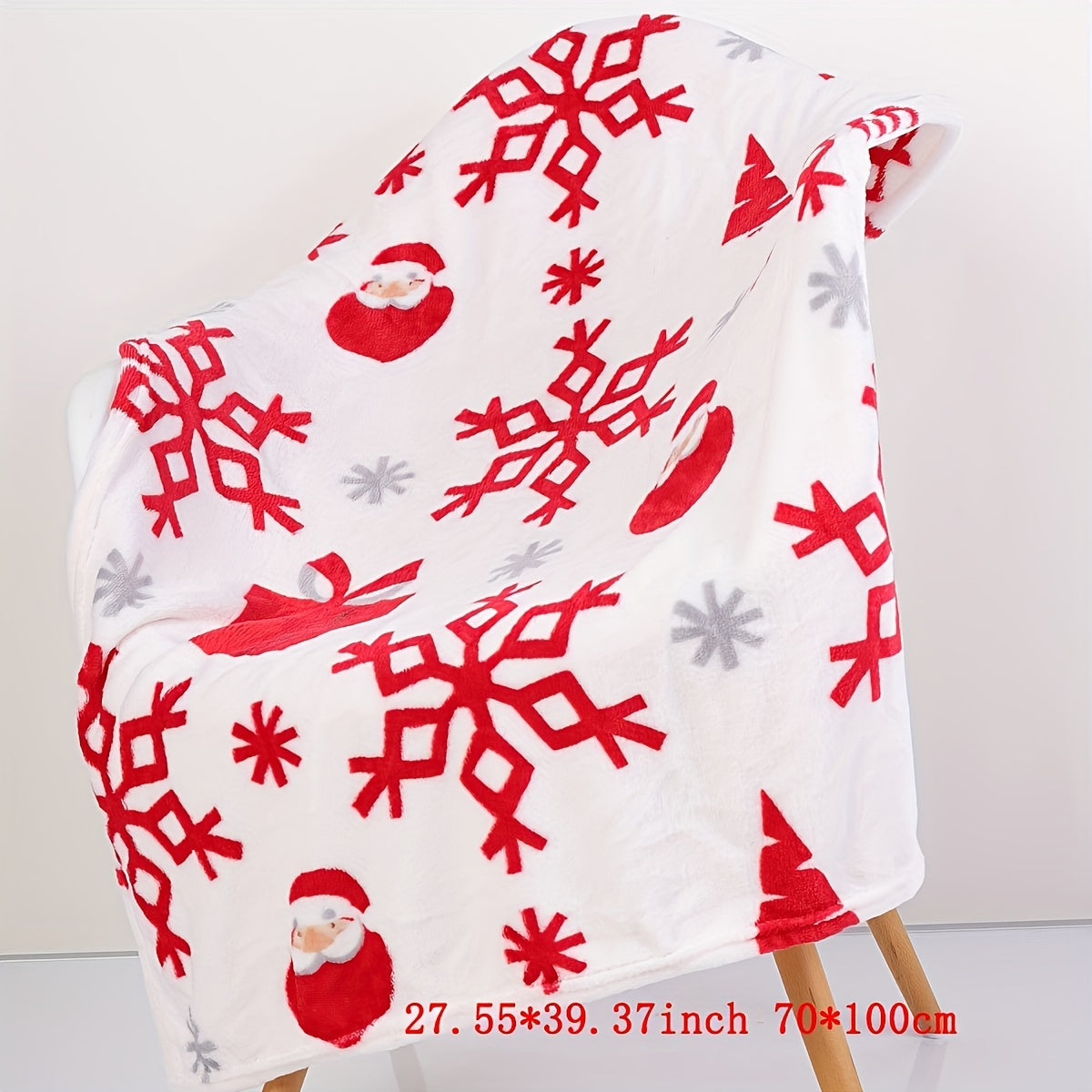 1pc Christmas Plush Bed Blanket, Soft Comfortable Blanket For Sofa Office Bed Camping Travelling Christmas Gift Lootquake LLC