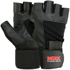 MRX Weight Lifting Gloves Leather Workout Glove With Long Wrist Strap MRX Products