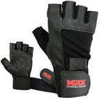 MRX Weight Lifting Gloves Leather Workout Glove With Long Wrist Strap MRX Products