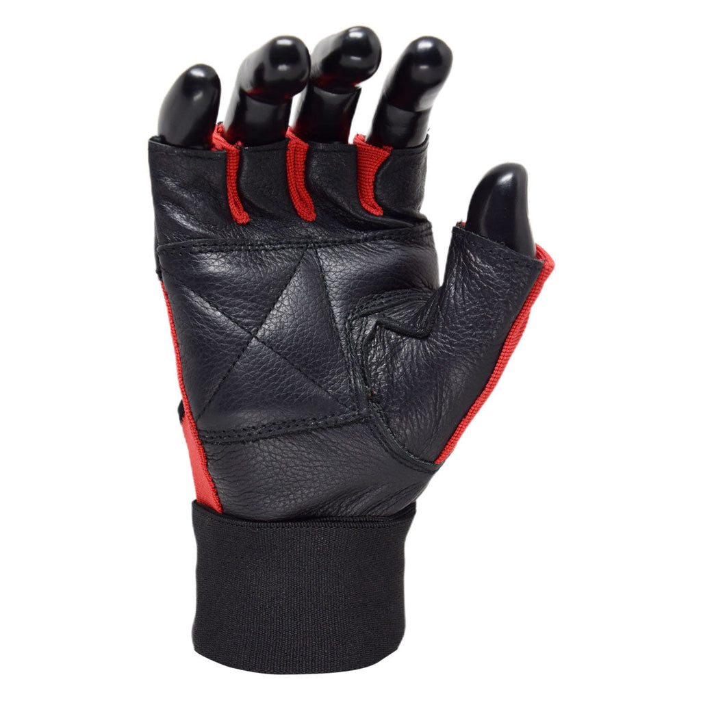 MRX Weight Lifting Gloves Leather Workout Glove With Long Wrist Strap MRX Products