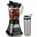 Hamilton Beach Wave Crusher Blender with 40oz Glass Jar and Blend-in Travel Jar Black EasyOptionXY LLC