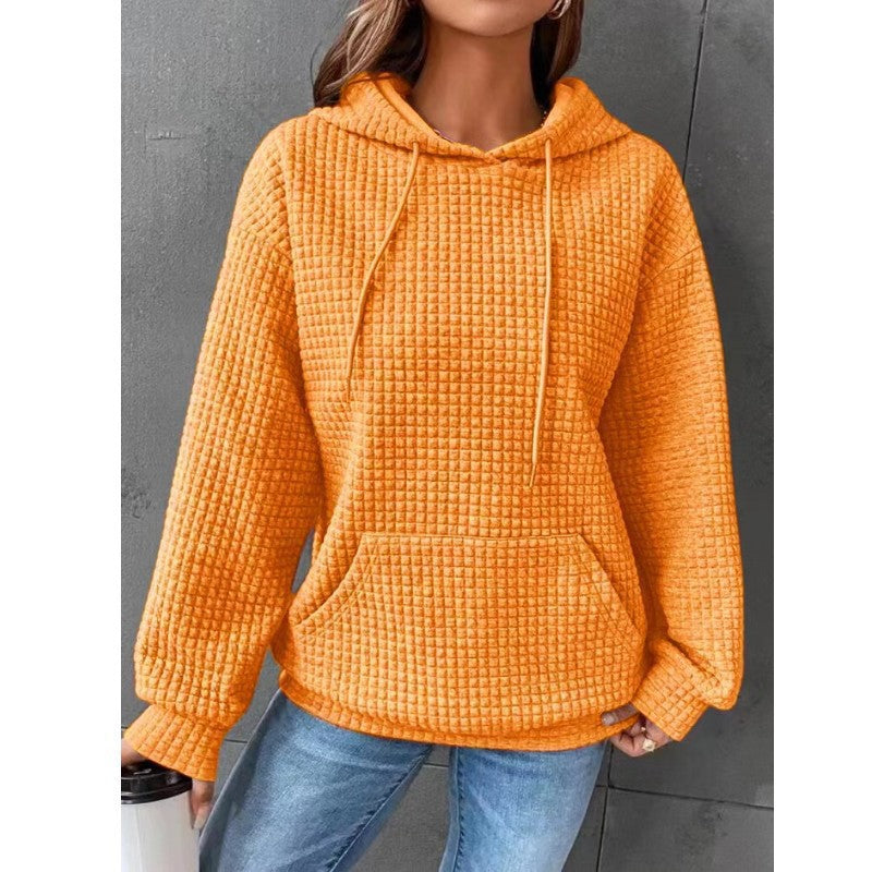 Women's Loose Casual Solid Color Long-sleeved Sweater Pi-Mart