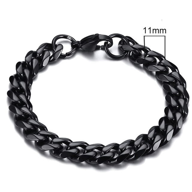 Vnox Men's Chunky Curb Chain Bracelet Pi-Mart