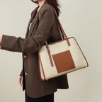 Genuine leather shoulder bag all-match large-capacity tote bag for women 5734 - SJB-DIAMOND ELITES