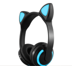 Interesting New Kids Headphones Wireless Bluetooth In Cat Ears Headphones Style With Noise Reduction Live Breathing Lights Glare and LED Lights - SJB-DIAMOND ELITES