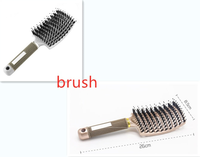 Hairbrush Anti Klit Brushy Haarborstel Women Detangler Hair Brush Bristle Nylon Scalp Massage  Teaser Hair Brush Comb Pi-Mart