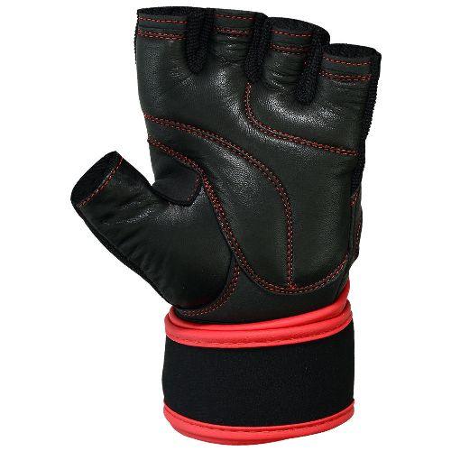 Mrx Weight Lifting Leather Gloves With Long Wrist Strap MRX Products