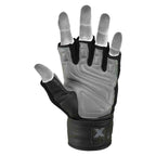 Mrx Men's Weight Lifting Pro Leather Gloves 18 Inches Long Wrist Strap MRX Products