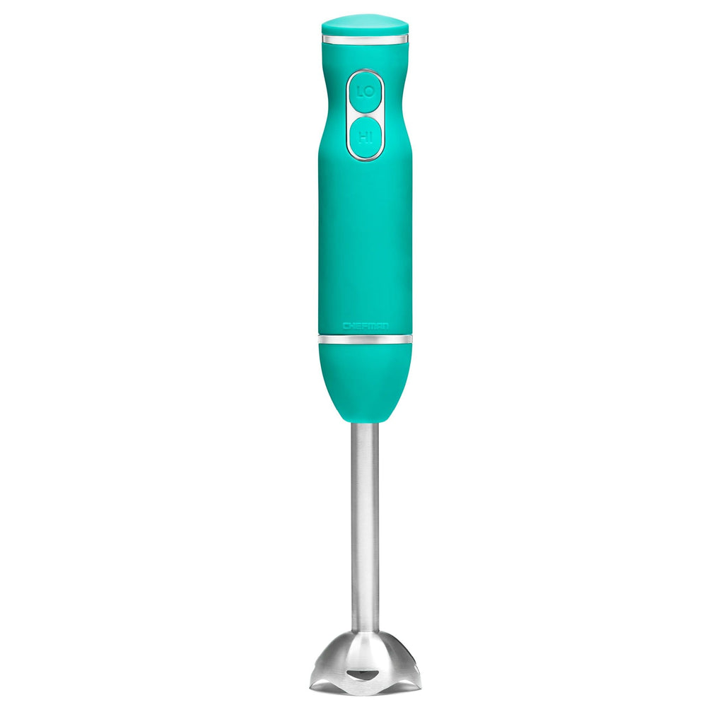 Chefman 300W Multi-speed Immersion Hand Blender Stainless Steel Blades Turquoise EasyOptionXY LLC