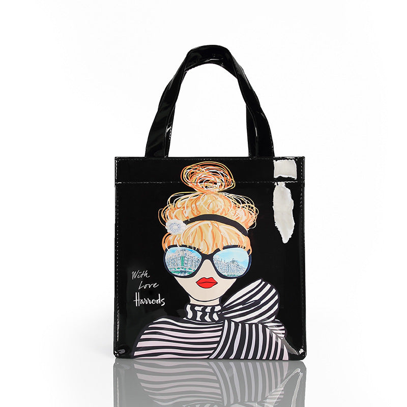 Letter printed handbag Pi-Mart