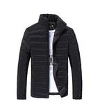 Men's Thickened Down Jacket - 100% White Goose Down Filled Loose Fit Coat