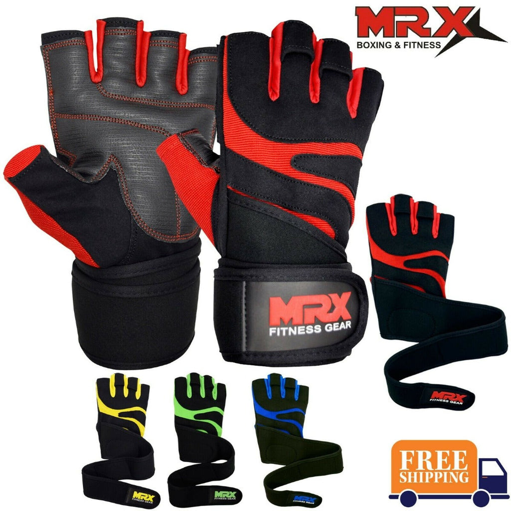 MRX Weight Lifting Gloves Gym Workout Training Bodybuilding Wrist Strap - SJB-DIAMOND ELITES