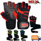 MRX Weight Lifting Gloves Gym Workout Training Bodybuilding Wrist Strap - SJB-DIAMOND ELITES