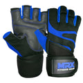 MRX Weightlifting Gloves Long Strap 2624-Blu-S - SJB-DIAMOND ELITES