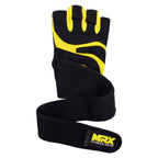 MRX Weightlifting Gloves Long Strap 2624-YLW-S - SJB-DIAMOND ELITES