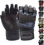 MRX Weightlifting Gloves for Gym Workout Training Long Wrist Strap - SJB-DIAMOND ELITES