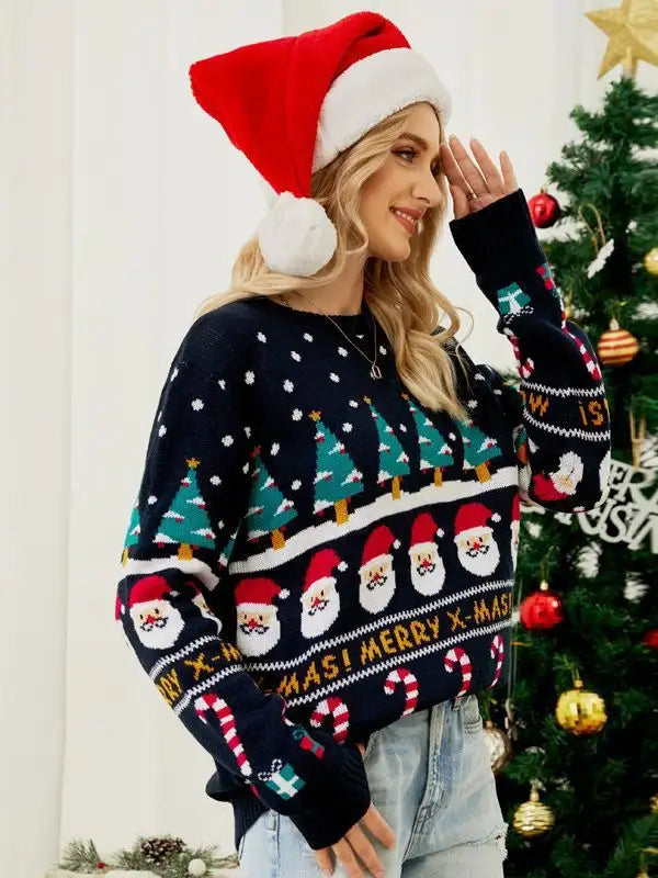 Christmas Tree Jumper Snowman Sweater - SJB-DIAMOND ELITES