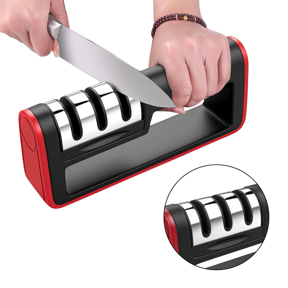 Professional Knife Sharpener Diamond Quick Professional 3 Stages Sharpener Knife Sharpening Tools Sharpening Stone Pi-Mart