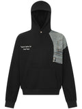 Men's Long Sleeve Patchwork Hoodie