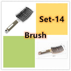 Hairbrush Anti Klit Brushy Haarborstel Women Detangler Hair Brush Bristle Nylon Scalp Massage  Teaser Hair Brush Comb Pi-Mart