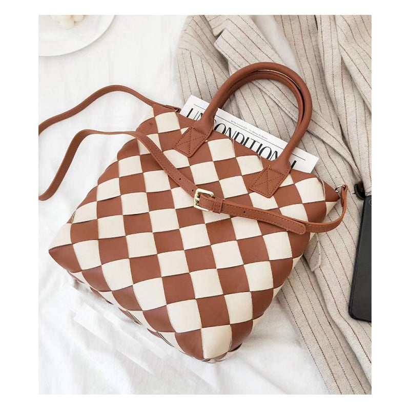 Woven diamond handbag Pi-Mart
