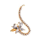 Elegant Crystal Butterfly Flower Ear Clips – Chic &amp; Feminine Statement Piece Pi-Mart