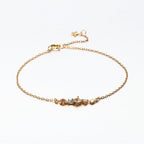 Sterling Silver 14K Gold Plated Zircon Bracelet