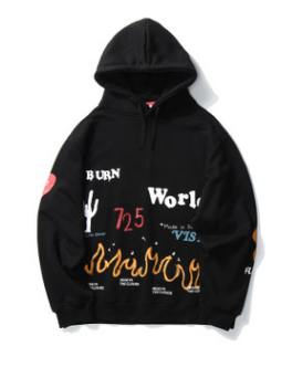 Fun letter printed sweatshirt Pi-Mart
