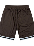 Men's Drawstring Striped Hem Basketball Shorts
