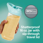 Hamilton Beach Blend Now Portable Cordless Blender USB rechargeable 16 oz jar with travel lid aqua 51182 EasyOptionXY LLC