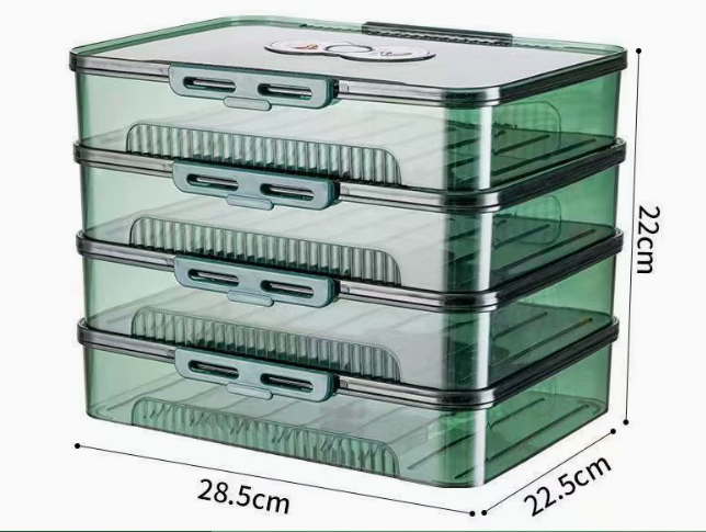 Transparent Dumpling Storage Box Pi-Mart