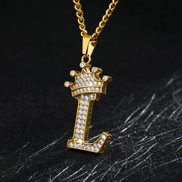 Zircon Alphabet Necklace - SJB-DIAMOND ELITES