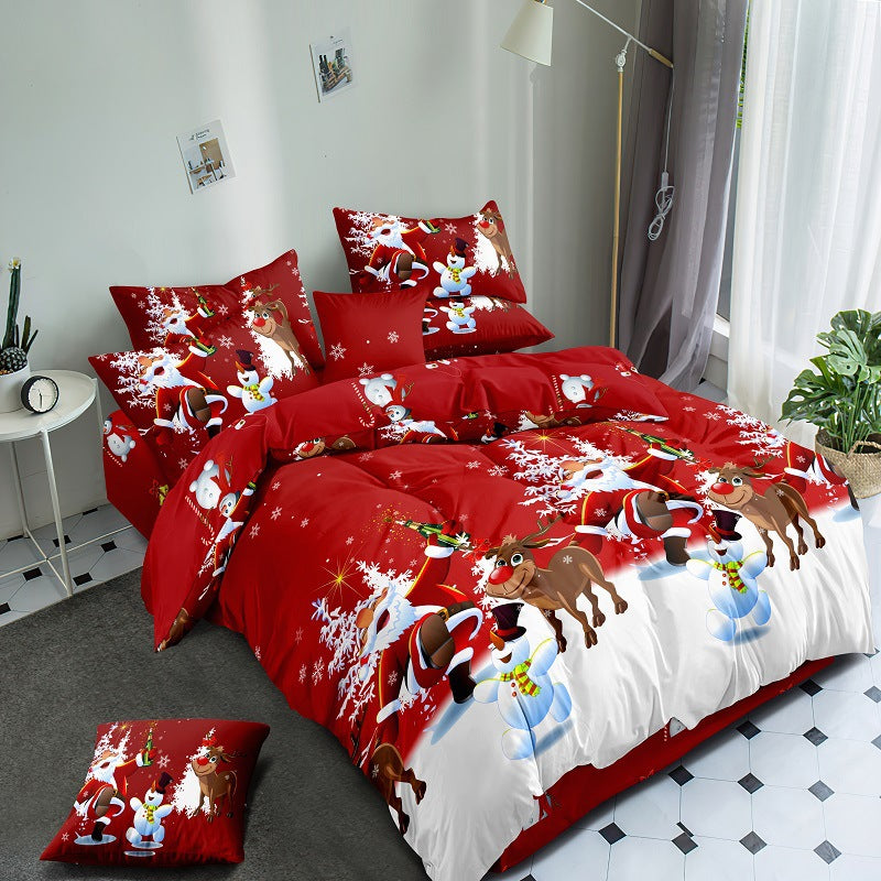 Santa bedding three-piece four-piece Pi-Mart