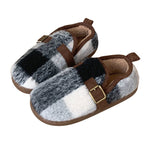 Women's Retro Plaid Cotton Slippers Pi-Mart