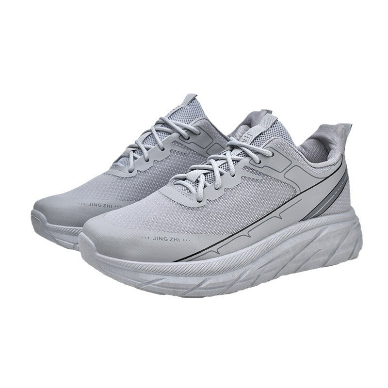 Fashion Thick-soled Anti-skid Shoes Ins Slip-on Casual Lazy Shoes Men Outdoor Breathable Lace-up Running Sports Sneakers Pi-Mart