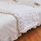 Hand-knitted Blankets With Ins Coarse Wool Pi-Mart