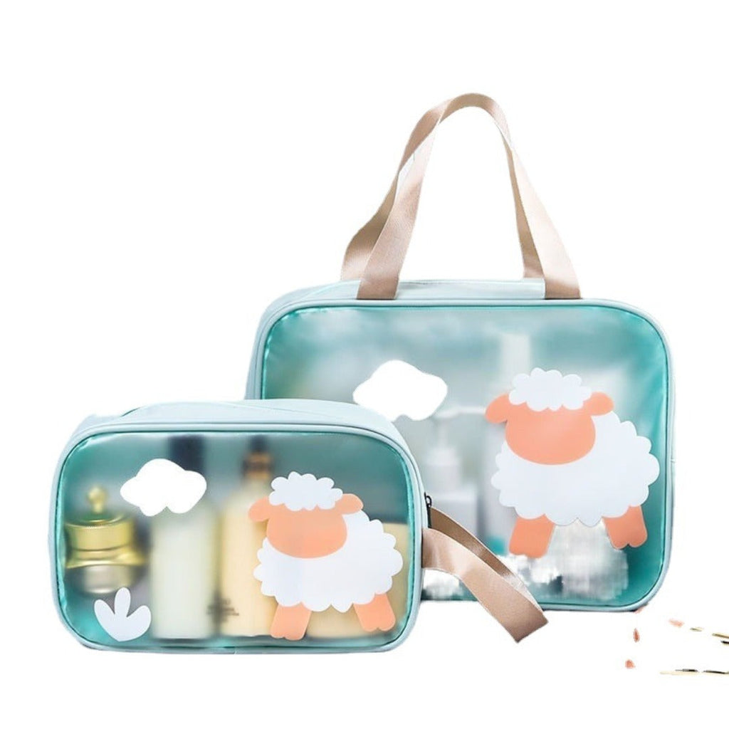 Cosmetics storage bag, wet and dry separation toilet bag, fitness transparent waterproof cosmetic bag, transparent makeup purse,Makeup bag with compartments, - SJB-DIAMOND ELITES