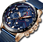Men's Sports Waterproof Watch With  Stainless Steel Bracelet Unique Design Perfect Gift For Your Man Stevvex