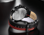 Men's  Sports Waterproof Watch With Chronometers And Leather Belt Multifunction Wristwatch Unique Design Perfect Gift - SJB-DIAMOND ELITES