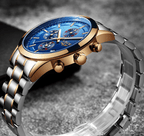 Men's Waterproof  Watch With Chronometers And Date Display Unique Design Perfect Gift Stevvex