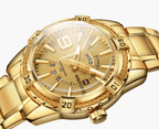 Men's  Luxury Stainless steal Waterproof Watch With Day And Date Display Unique Design Perfect Gift In Modern Metal Men  Wrist Watch Design - SJB-DIAMOND ELITES