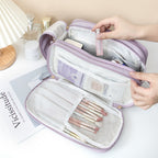 Makeup bag with compartments, Multifunctional cosmetic bag women's large capacity, portable storage bag, partition travel toilet bag, makeup bag organizer, - SJB-DIAMOND ELITES