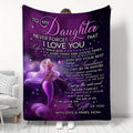 1pc Flannel Blanket, To My Daughter From Mom Mermaid Blanket, Warm Cozy Soft Throw Blanket For Couch Bed Sofa