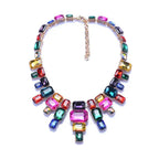 Luxurious Exaggerating Geometric Big Gem Necklace Lootquake LLC