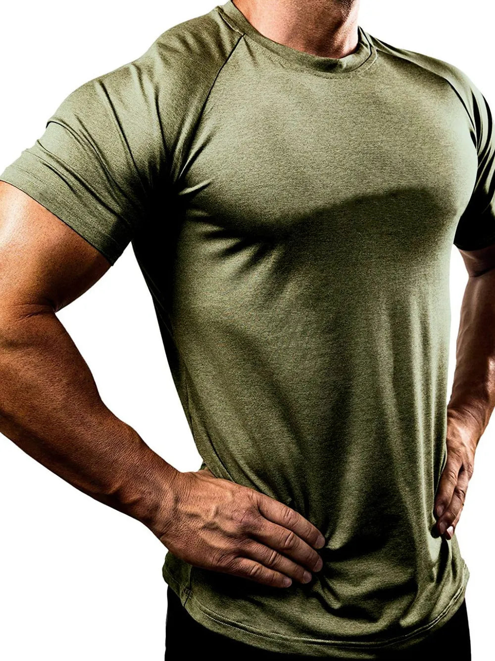 Men's Plus Size Round Neck Short Sleeve T-Shirt