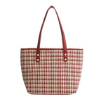 Tote bag women's large capacity tote purse, simple shoulder hobo bag red - SJB-DIAMOND ELITES