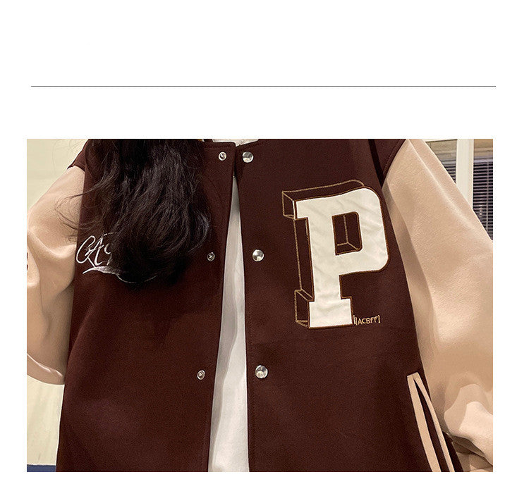 Tide American High Street Hip-hop Student Jacket Top Pi-Mart