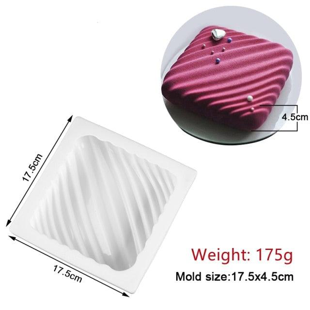 27 Style Silicone Cake Molds Pastry Bakeware Set Non-Stick Mousse Mould Party Dessert Baking Tools Decorating Pan Kitchen Tools Silicone Cupcake Baking Cups Food Grade Non-Stick Silicone Muffin Liners Stevvex