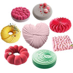 27 Style Silicone Cake Molds Pastry Bakeware Set Non-Stick Mousse Mould Party Dessert Baking Tools Decorating Pan Kitchen Tools Silicone Cupcake Baking Cups Food Grade Non-Stick Silicone Muffin Liners Stevvex
